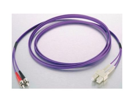 Kabel światłowodowy, średnica: 50/125m, OM3 Wielomodowy, Fioletowy, LC/ST