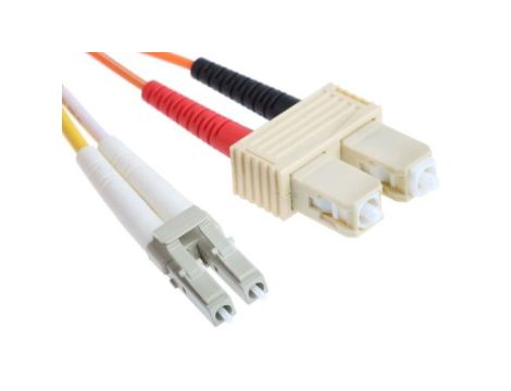 Kabel światłowodowy, średnica: 50/125m, OM2 Wielomodowy, Pomarańczowy, LC/SC