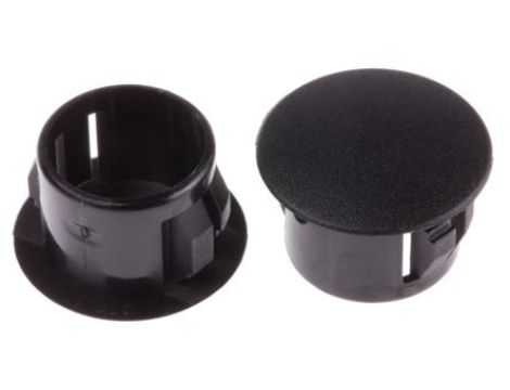 Zaślepka, Czarny Niegwintowany, Nylon 66, Zaślepianie, 12.7mm 16.5mm RS PRO