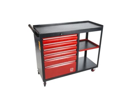 Wózek na narzędzia, na kółkach, 6-szufladowa, 980 x 1090 x 450mm, materiał: Stal, RS PRO
