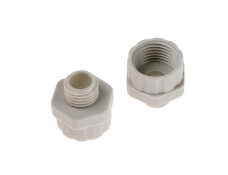 Adapter do dławnic kablowych, M12 → M16, materiał: Nylon 66, kolor: Szary, RS PRO