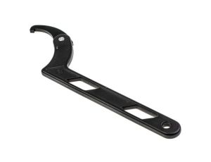 Klucz hakowy, oksydowany, materiał: Stal chromowo-wanadowa, RS PRO