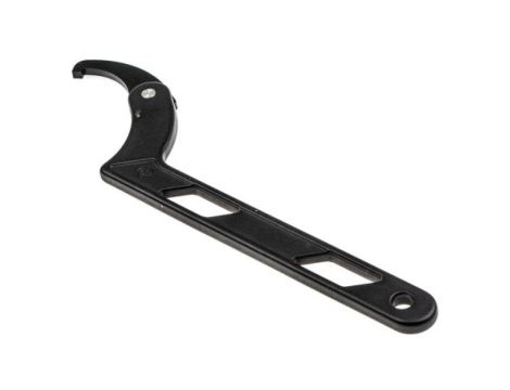 Klucz hakowy, oksydowany, materiał: Stal chromowo-wanadowa, RS PRO