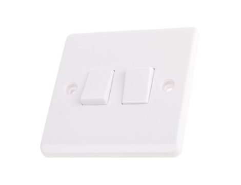 Włącznik światła, 10A, 250V, 2-przyciskowy, 2-biegunowy, IP20, RS PRO