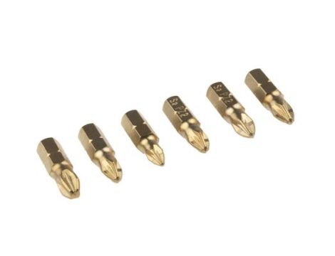 Końcówka wkrętakowa Pozidriv, PZ1, PZ2 (4), PZ3, 7 szt.