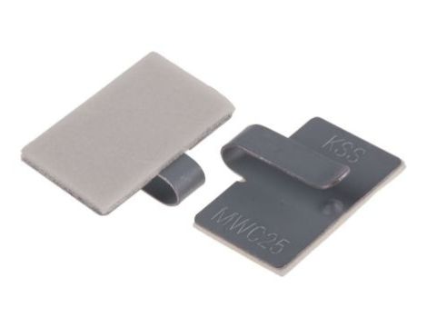 Klips samoprzylepny Zacisk, materiał: Metal, Samoprzylepny, 25 x 15 x 0.5mm, RS PRO