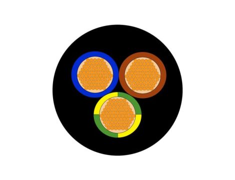 Sieciowy kabel zasilający 3 Core CPE Sheath Czarny 13.5mm od , 450 V, 750 V