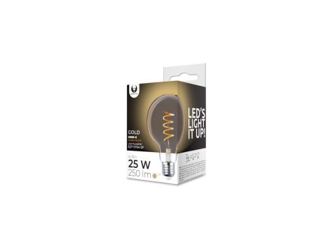 Żarówka LED Filament E27 G95 4W 230V 2000K 250lm SF złota Forever Light