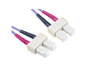Kabel światłowodowy, średnica: 50/125m, OM3 Wielomodowy, Fioletowy, SC/SC