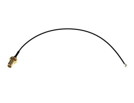 Kabel koncentryczny, RF, Czarny Gniazdo SMA Żeńskie U.FL 200mm, RS PRO Z zakończeniem