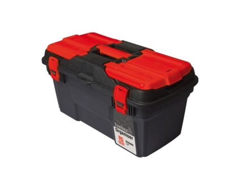 Skrzynka narzędziowa, kolor: Czarny, czerwony, 494 x 263 x 250mm, materiał: Plastik, RS PRO