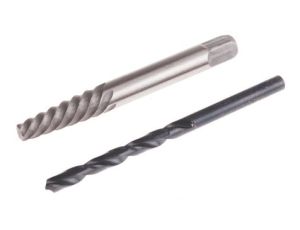 Wykrętarka do śrub, l. elementów: 2, w zestawie: Nr 4, 5 mm, Stal