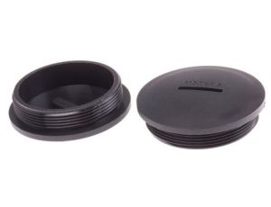 Zaślepka, Czarny M50 x 1.5 Gwintowany, Nylon 66, Zaślepianie, 49.9mm 55.5mm RS PRO