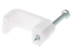 Spinka do kabli Prostokątna obejma do kabli, materiał: PE, 9.4 x 13.5 x 11.6mm, RS PRO