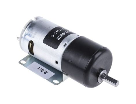 Motoreduktor DC, 2,81 A, 19,8 W, 5800 gcm, 309 gcm, RS PRO