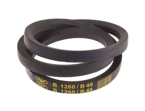 Pas napędowy, profil B, materiał: PET, guma, 17mm x 11mm x 1.21m, RS PRO