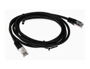 Kabel kategorii 6, Czarny, Wtyk RJ45/męski RJ45dł.: 2m, mat. koszulki: PVC