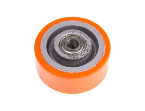 Kółko do wózka, Lite, PUR, obc.: 350kg, śred.: 100mm, szer.: 40mm