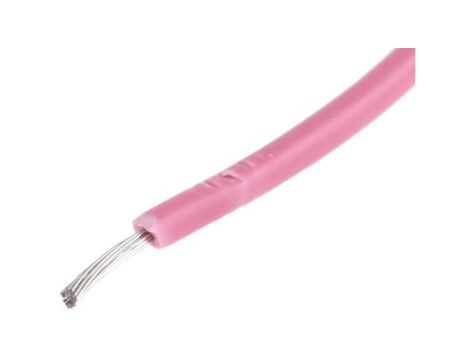 Kabel trzynormowy, dł. 100m 0,5 mm, 11 A, 1 kV DC, 600 V AC, Maks. +105C Różowy Zgodność z trzema normami, RS PRO