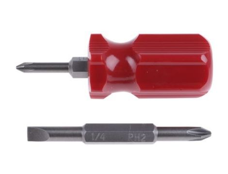 Wkrętak Krótki, grot Płaska, Phillips 50 mm RS PRO