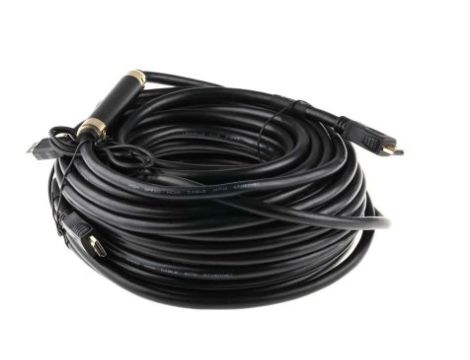 Zespół cyfrowych kabli wideo i monitorowych 25m Wtyk HDMI to Wtyk HDMI Czarny