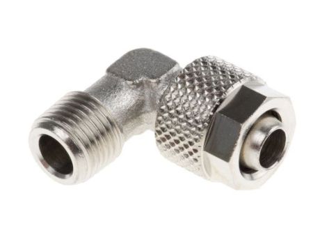 Złącze kątowe gwint R 1/8 męskie, Wciskane 8 mm RS PRO