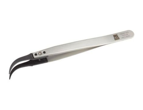 Pęseta, dł. 130, antymagnetyczna, ESD 7CFR.SA, materiał: Stal nierdzewna, RS PRO