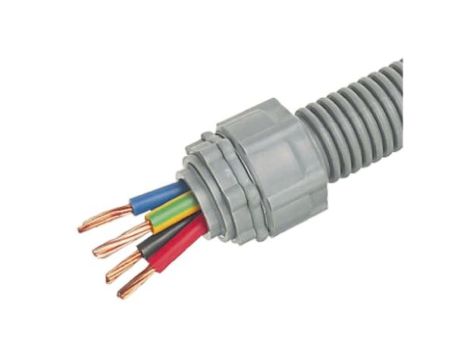 Peszel elastyczny, Elastyczny, Ø 25mm, dł. 5m, materiał: Tworzywo sztuczne, kolor: Szary, IP55, -50→ +100 C, RS