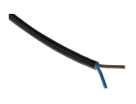 Sieciowy kabel zasilający 2 Core Polichlorek winylu PVC Sheath Czarny 6.3mm od , 300 V