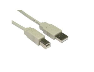 Kabel USB, dł. 1.8m, kolor: Szary