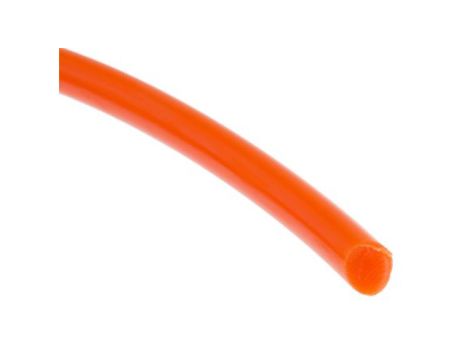 Zaokrąglony pas poliuretanowy, Pomarańczowy, śr.: 6.3mm, dł. 5m, obc.: 1.59kg