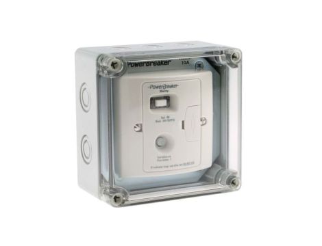 Gniazda i łączniki linii odgałęźnej i wyłącznikiem 10A Montaż powierzchniowy IP67 230V ac