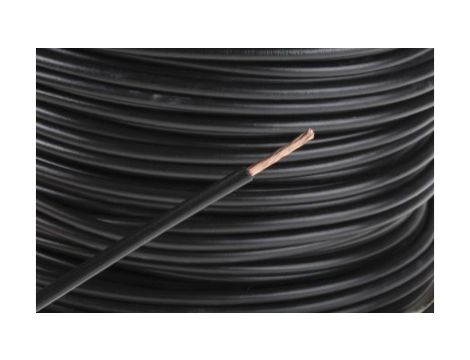 Kabel trzynormowy, dł. 100m 2,5 mm, 30 A, 1 kV DC, 600 V AC, Maks. +105C Czarny Zgodność z trzema normami, RS PRO