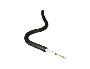 Kabel światłowodowy, rdzenie: 4 Niska emisja dymu, bez halogenu (LSZH), średnica: 0.0625mm, Wielomodowy, Czarny
