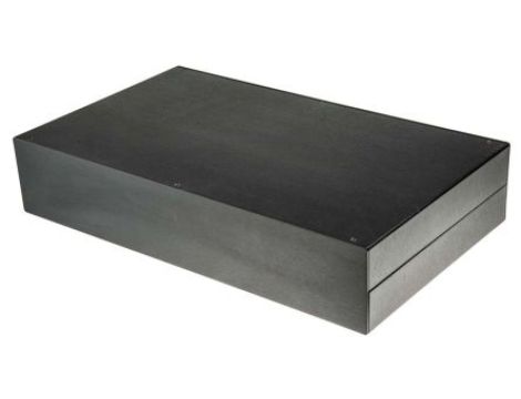 Obudowa urządzeń elektronicznych, aluminiowa, Czarny, 442 x 254 x 88mm, RS PRO