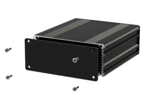 Obudowa urządzeń elektronicznych, Aluminium, Czarny, 160 x 108.5 x 45mm, RS PRO