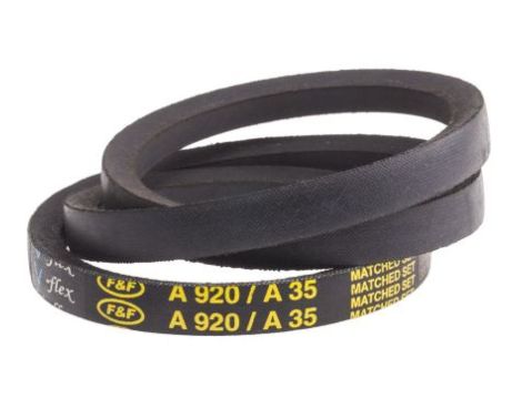 Pas napędowy, profil A, materiał: PET, guma, 13mm x 8mm x 889mm, RS PRO