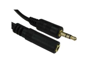 Kabel Jack audio, złącze A: Męskie, złącze B: Żeńskie, 2m