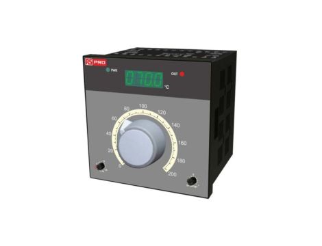 Regulator temperatury wł./wył. 2-wyjściowy, Uz 230 V AC, 96mm