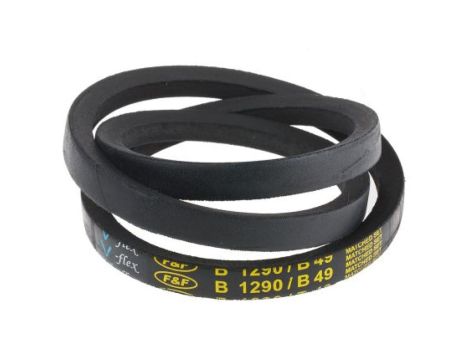 Pas napędowy, profil B, materiał: PET, guma, 17mm x 11mm x 1.25m, RS PRO