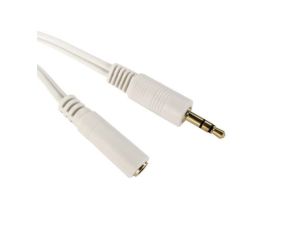 Kabel Jack audio, złącze A: Męskie, złącze B: Żeńskie, 5m