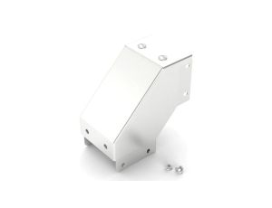 Pokrywa zewnętrzna do koryt kablowych Stal nierdzewna 304 Zatyczka wygięta na zewnątrz pod kątem 90 50 x 50mm RS PRO