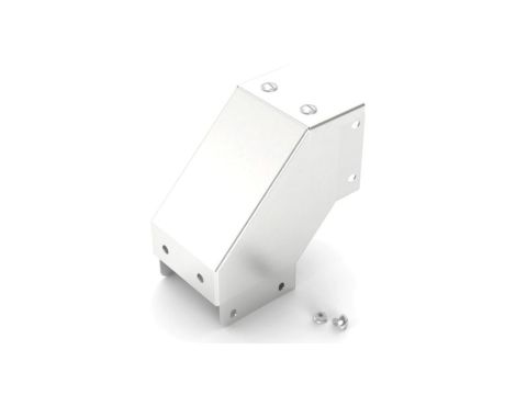 Pokrywa zewnętrzna do koryt kablowych Stal nierdzewna 304 Zatyczka wygięta na zewnątrz pod kątem 90 50 x 50mm RS PRO