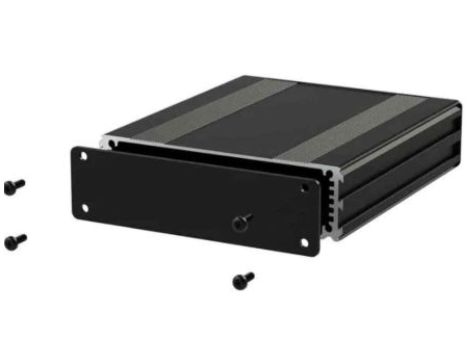 Obudowa urządzeń elektronicznych, Aluminium, Czarny, 220 x 108.5 x 30mm, RS PRO