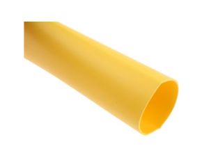 Osłona termokurczliwa z klejem żółta 3:1, średnica 24mm, dł. 1.2m, RS PRO