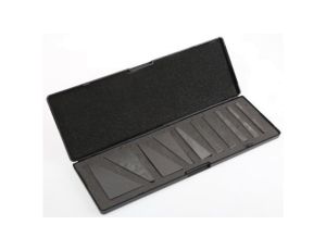 Zestaw mierników i bloków kątowych, Jednostki brytyjskie, elementy: 10, Stal