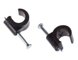 Spinka do kabli Obejma do kabla TV, 8mm, materiał: PE, 9.9 x 26.6 x 12.9mm, RS PRO