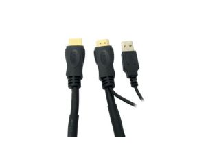 Zespół cyfrowych kabli wideo i monitorowych 40m Wtyk HDMI to Wtyk HDMI Czarny