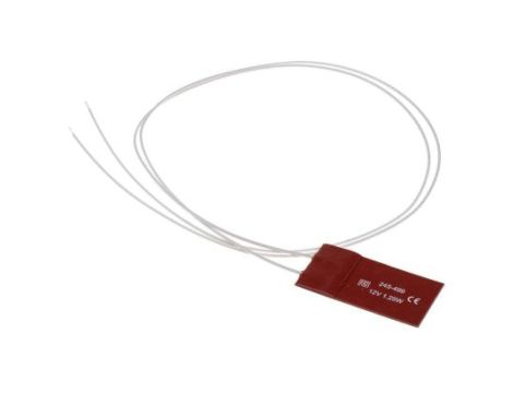 Silicone Heater Mat 1,25 W 12 V DC 25 x 50mm