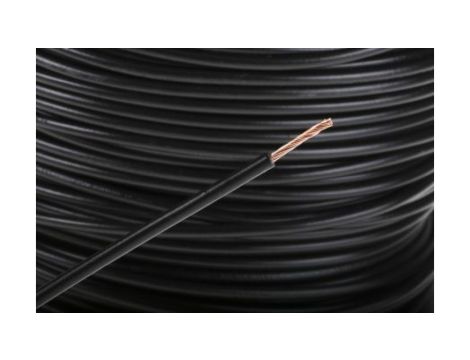 Kabel trzynormowy, dł. 100m 1,5 mm, 21 A, 1 kV DC, 600 V AC, Maks. +105C Czarny Zgodność z trzema normami, RS PRO